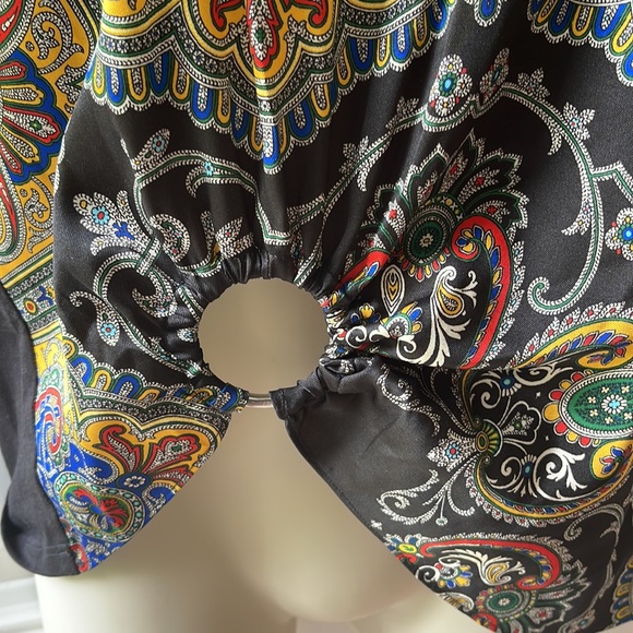 Sandro Silk and cotton scarf print tee - Picture 3 of 6